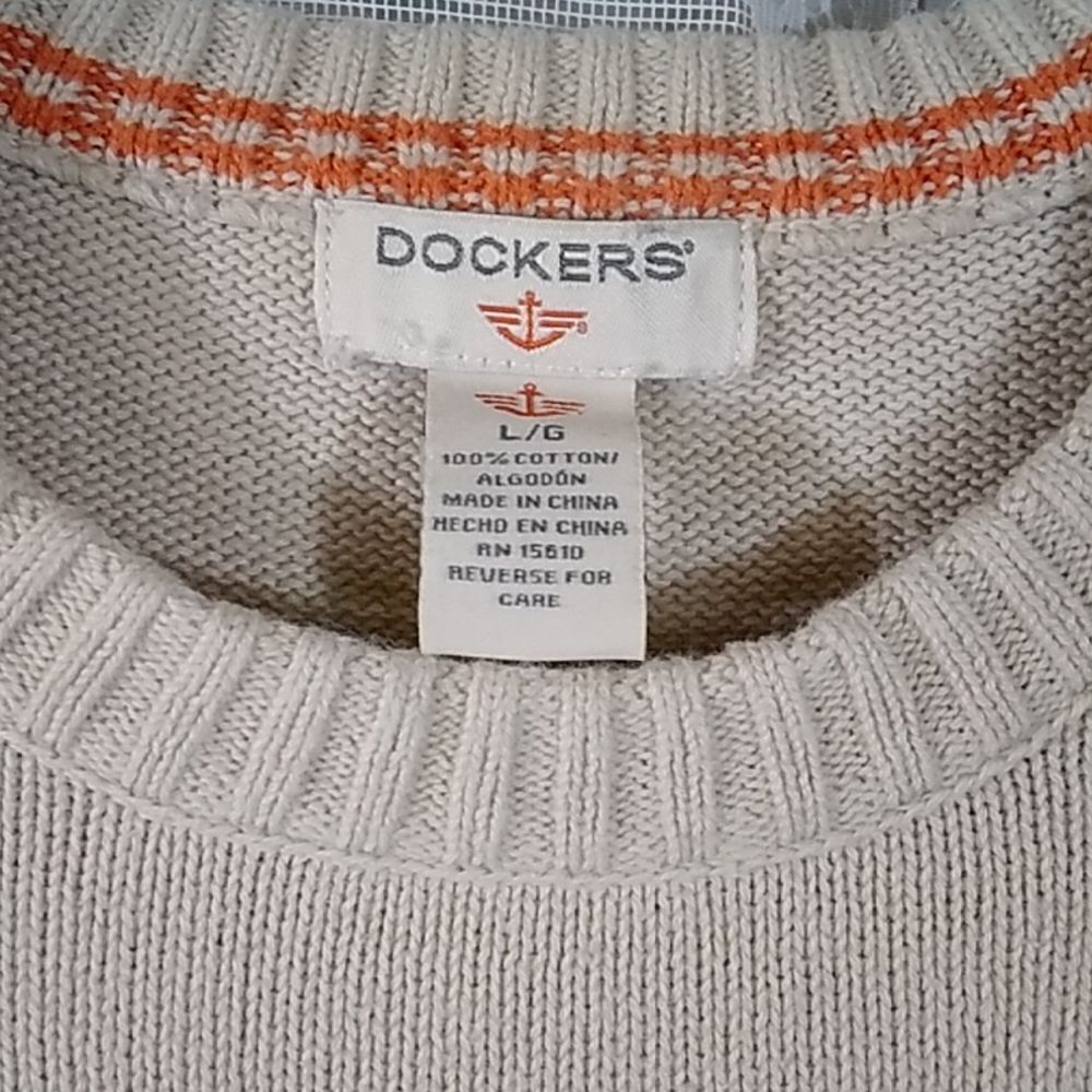 VINTAGE DOCKERS VINTAGE 100% COTTON MEN'S SWEATER SIZE L